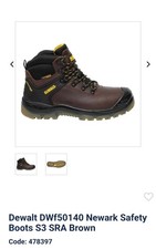 Dewalt Newark S3 DWF50140 Safety Boots Brown Buffalo Leather