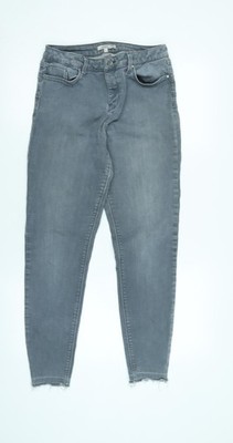 Leather Limited Damen Grau Baumwollmischung Tapered Jeans Größe 14 L27 Normal