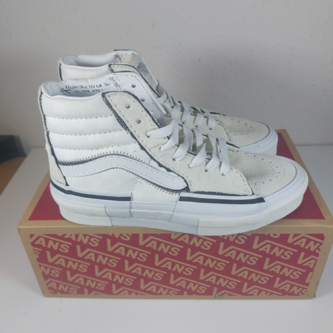 SAOLA Scarpe da ginnastica Vans Off The Wall suola grossa sneakers alte scamosciate taglia UK 4
