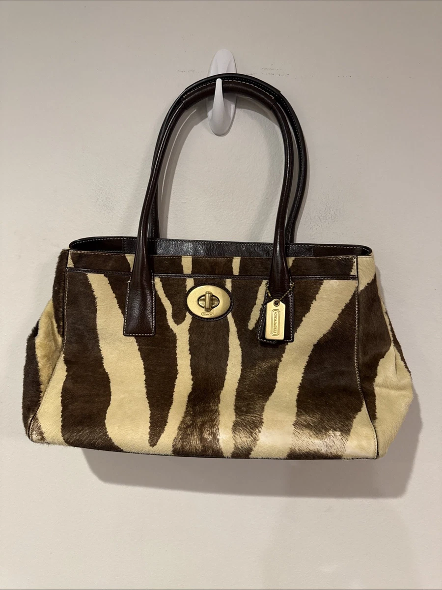 バッグ Vintage Coach Zebra Far Tote Bag Rare バッグ Vintage Coach Zebra Far Tote Bag Rare Coach Zebra Medium