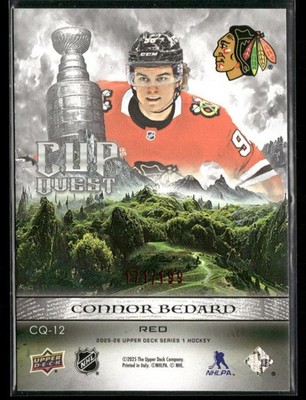 2025-26 Upper Deck #CQ-12 Connor Bedard Chicago Blackhawks Cup