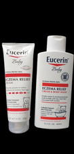 Eucerin Baby Eczema Relief Cream  Eczema Body Wash Colloidal Oatmeal 2-Pack 