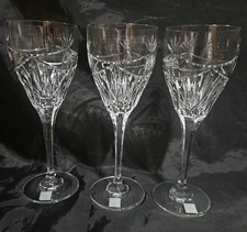 3 TIPPERARY IRELAND CRYSTAL 9" Stemmed Wine Glass