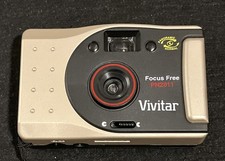 Vivitar PN2011 Focus Free Point  Shoot 35mm Film Camera Untested 