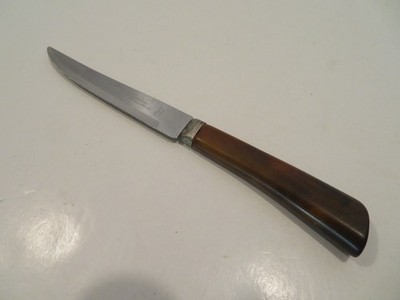 Vintage W. Richardson Turtle Shell Steak Knife Sheffield England - One Knife -