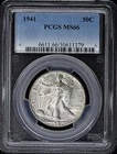 1941 50C Walking Liberty Half Dollar PCGS MS66