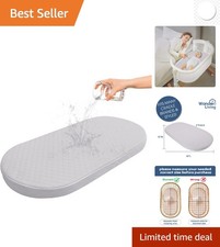 Oval Baby Bassinet Mattress 15" x 30" - Comfort  Safety Assured