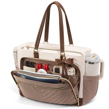 LOVEVOOK Laptop Tote Bag for Women, Work Bag Teacher Tote with Large Cup Hold...