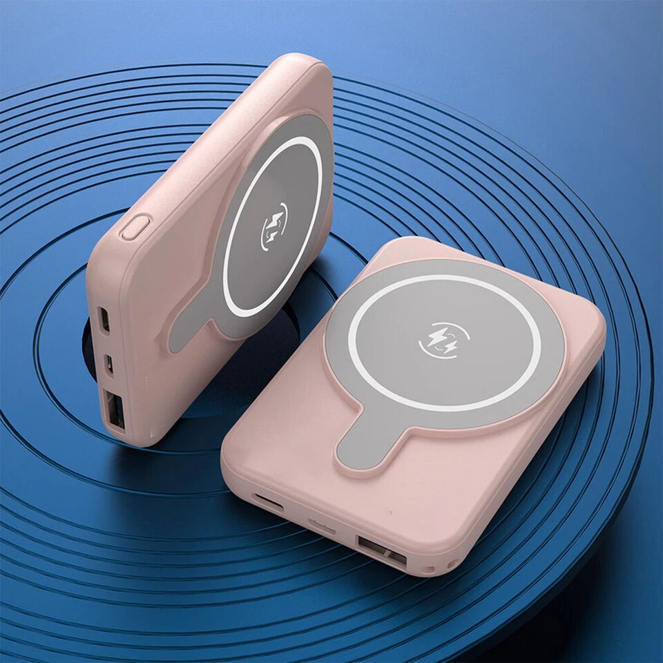 1000000mAh Magnetic Power Bank MagSafe Wireless Battery Pack For iPhone 15 14 13 - Image 3 of 4