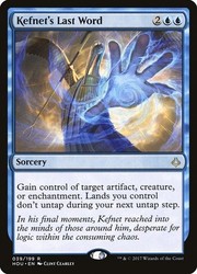 Kefnet's Last Word 039 Hour of Devastation Rare Foil