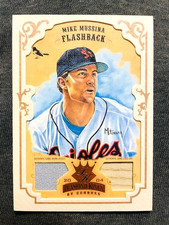 2004 Diamond Kings Mike Mussina Dual Game Used Worn Jersey & Bat Relic /100 Rare