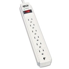 6 Outlet Surge Protector Power Strip 4 ft. Cord 790 Joules LED TLP604