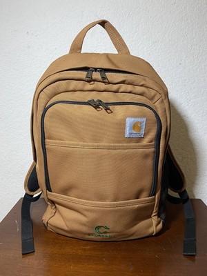 Carhartt Khaki Foundry Series Backpack Embroidered Rugged Work Bag EUC