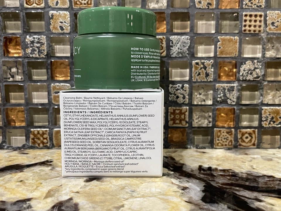 Paquete 2 BÁLSAMO LIMPIADOR LIMPIO VERDE Farmacy Mezcla Super Verde 1oz ea-2oz Total Foto 4 de 4