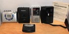 Lot Of 5 VTG Portable Cassette, Micro Cassette, Radios-Sony & Panasonic