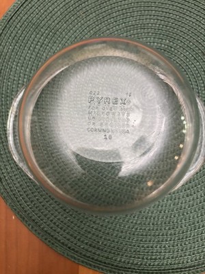Pyrex Glass Mixing Bowl 9 in Clear Round Original Kitchenware
