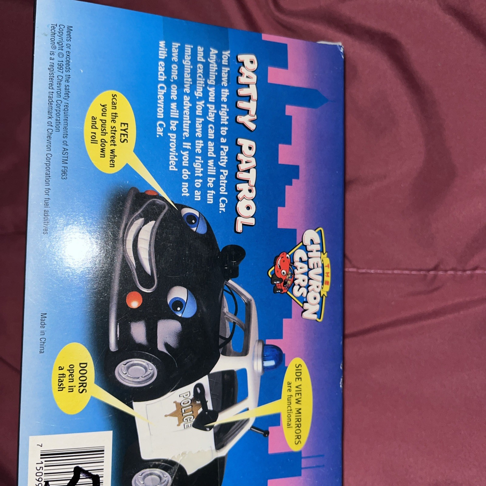 The Chevron Car 1997 - Patty Patrol Police Vintage Toy Car sealed NEW