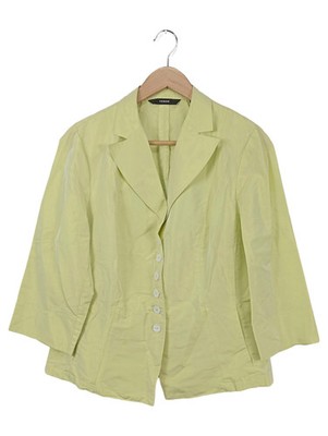 VERSE Damen Leichte Jacke Gelb Gr. 42/L Elegant Klassisch 3/4-Arm