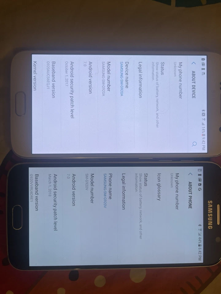 Lot of 2 Working Samsung Galaxy S6 Good Condition 32 And 64GB - Image 2 of 4