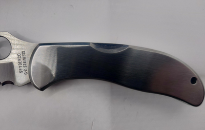 Vintage Spyderco C03RS Hunter G-2 Stainless Seki Japan Serrated