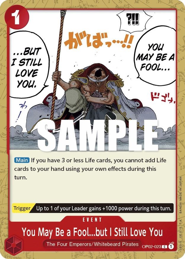 You May Be a Fool...but I Still Love You (OP02-023/258) OP02 Paramount War NM