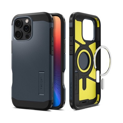 Spigen Tough Armor Mag MagSafe - Hülle für iPhone 16 Pro Max (Metal Slate)