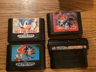 SEGA GENESIS LOT OF 4:  Sonic the Hedgehog, Spinball, The Hedgehog 2 & knuckles