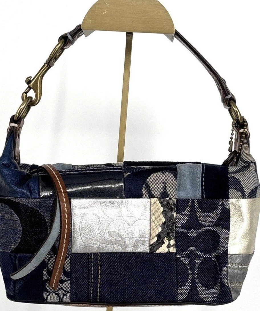 Coach Patchwork Cotton Exterior Bags & Handbags for Women for sale