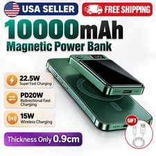 10000mAh Magnetic Wireless Power Bank 22.5W Fast Charger for iPhone Samsung