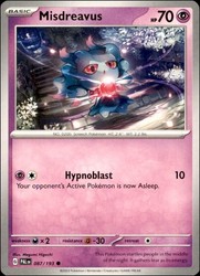 Misdreavus 087/193 Paldea Evolved Common