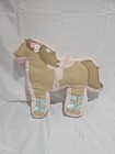 2014 CIRCO TARGET Pink Corduroy Horse Pillow Stuffed Plush 16” X 13”