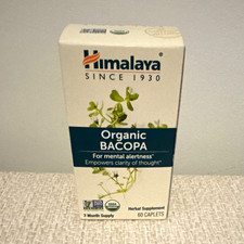 Himalaya Organic Bacopa 500mg Caplets 60 ct V...