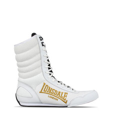 Image of Lonsdale Contender Boxing Boots White Size UK 8 US 9 *REFSSS631