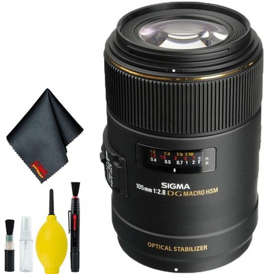 Sigma 105mm f/2.8 EX DG OS HSM Macro Lens for Nikon AF Cameras (Intl Model) Stan