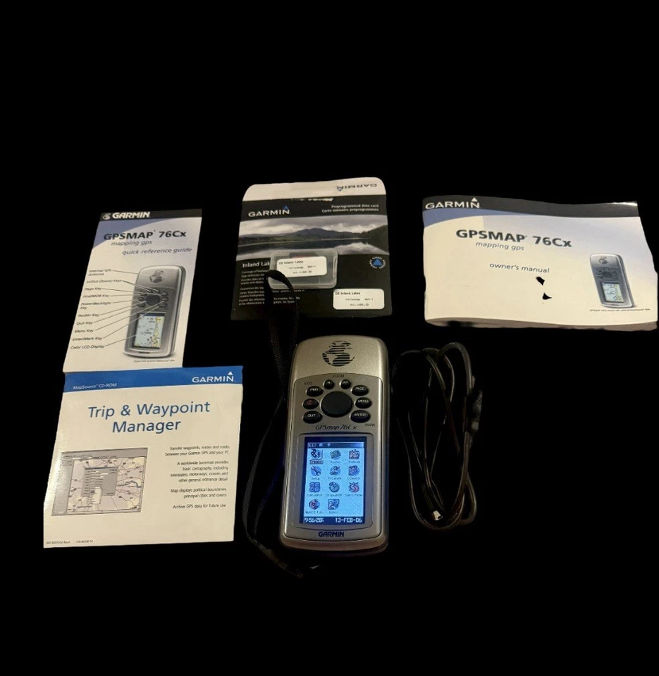 Garmin GPSMAP 76Cx Handheld GPS USB Cable Manuals MicroSD Card in Box Bundle - Image 2 of 4