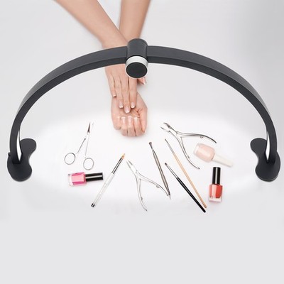 Dimmable Led Half Moon Desk Lamp Brightness Adjustable Nail Led Salon Light Tool