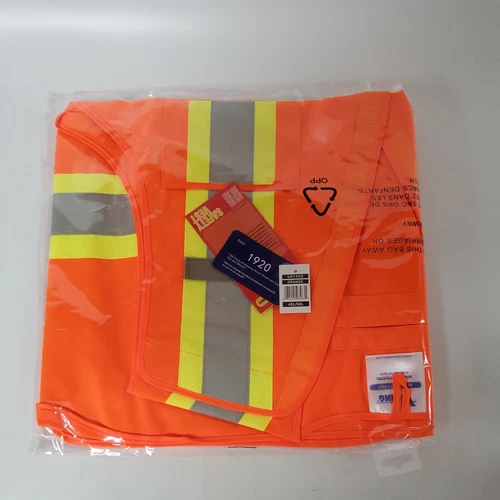 VIKING U6125O-4XL/5XL Safety Vest, Mesh, Orange, 4XL/5XL - product listing photo