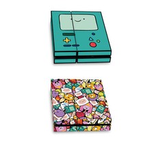 OFFICIAL ADVENTURE TIME GRAPHICS VINYL STICKER SKIN DECAL FOR SONY PS4 CONSOLE