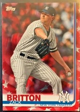 2019 Topps Update ZACK BRITTON Yankees #US214 Red Version /76