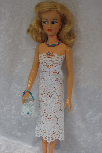 Made to fit GLAMOUR MISTY Miss Clairol #27 Handmade Dress, Purse & Necklace Set - Imagen 2 de 3
