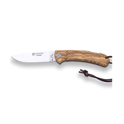 Joker Hunting Pocket Folding Knife Cocker NO134, Olive Wood Handle, Blade 3.5...