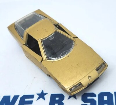 GS Camargue Bertone Jet-Car Gold 1:43 Diecast Norev 714 France 1972