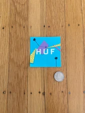 HUF Skateboard Footwear Tropical Square Logo Sticker