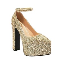 Women's Sequins Pointed Toe Pumps High Heels Party Casual Dress OL Wedding Shoes