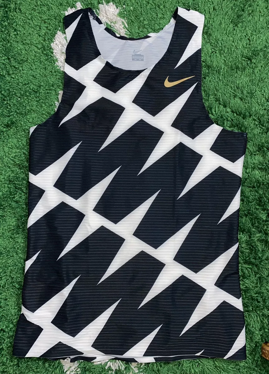 Nike Pro Elite Singlet Men's XXL Olympic Black Gold Medal Team
