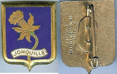 INSIGNE MARINE. BALSAMINE. DRAGUEUR. (2) AUGIS SB