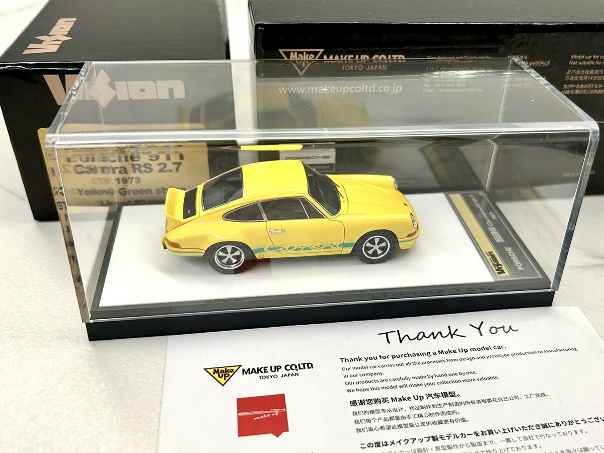 Make Up VISION ポルシェ 911 964 1/43 レモンイエロー VISION 1/43 ポルシェ 911 (964) カレラ RS 1992 レモンイエロー