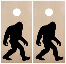Bigfoot Cornhole Board Decals V2 Sasquatch Vinyl Die Cut Stickers 20w x 30h