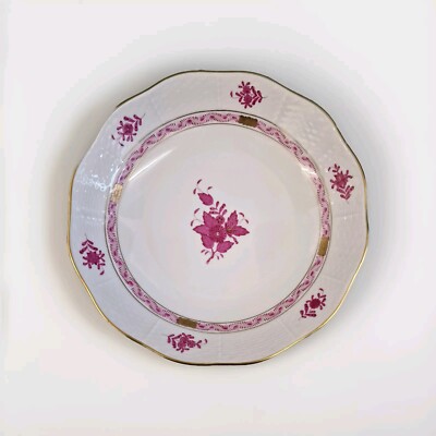 Herend Apponyi purpur runde Schale Porzellan handbemalt Top Zustand
