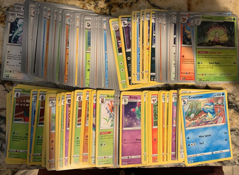 Pokémon TCG Card Lot Of 10 Stage 1 Cards - Scarlet Violet & Sword & Shield Sets
